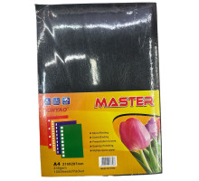 Coperta p/u brosurare, A4 230gr/m2, imitatie piele negru, 100buc. (24)