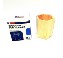 Pahar pentru pixuri lemn, hexagonal BVPH-1 (120)