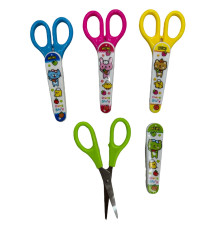 Ножницы детские, на блистере, c чехлом HQT-136T(24/720)