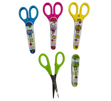 Ножницы детские, на блистере, c чехлом HQT-136T(24/720)