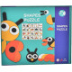 Игра-пазл из дерева, с карточками "SHAPES PUZZLE" (48)