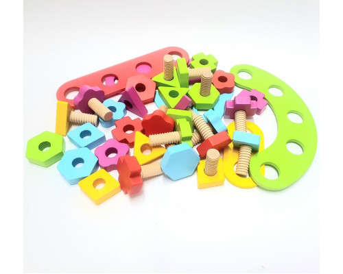 Развивающая игра из дерева "Nut Puzzle Block" (32)