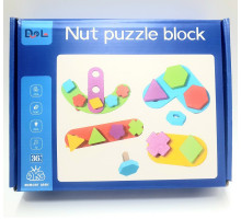 Joc educativ din lemn "Nut Puzzle Block" (32)