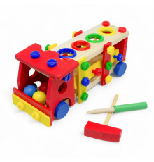 Игрушка из дерева с молотком "Screw Car"19031