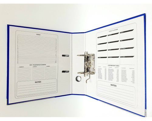 Biblioraft A4, 7,5 cm, PP/hartie, albastru 554 (50)