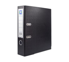 Папка-регистратор A4, 7,5 см, ПП/бумага, черная 554 (50)