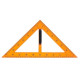 Triunghi pentru tabla 40cm, cu suport, isoscel, plastic