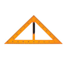 Triunghi pentru tabla 40cm, cu suport, isoscel, plastic