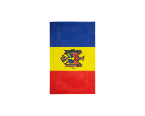 Флаг-гирлянда прямоугольный, 20х30см. Молдова (полиэстер 110г),