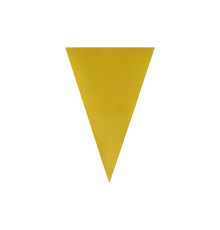 Steagulet decorativ triunghiular, 20x30cm. galben (poliester 110g)