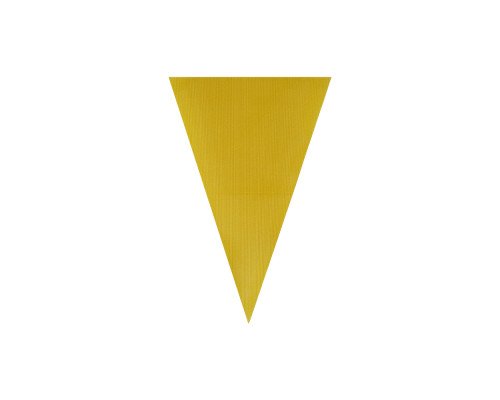 Steagulet decorativ triunghiular, 20x30cm. galben (poliester 110g)