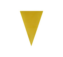 Steagulet decorativ triunghiular, 20x30cm. galben (poliester 110g)