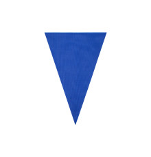 Steagulet decorativ triunghiular, 20x30cm. albastru (poliester 110g)