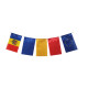 Steagulet decorativ dreptunghiular, 20x30cm. galben (poliester 110g)