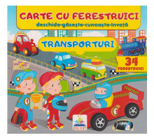 Carte cu ferestruici. Transporturi. 34 ferestruici. N*7658