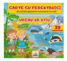 Carte cu ferestruici. Vreau sa stiu. 39 ferestruici. N*7641