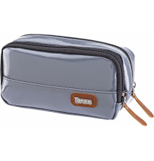 Пенал 2 отделения, эко-кожа лак, ассорти BR-3245 (24)