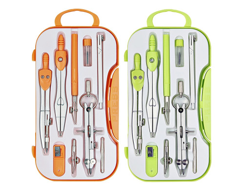 Set compas 9 piese, mare,BR-585 (12/96) Set compas 9 piese, mare,BR-585 (12/96)
