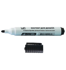 Marker pt tabla, 3mm, varf rotund, negru, 4-105, 4Office (12/720)