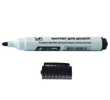 Marker pt tabla, 3mm, varf rotund, negru, 4-105, 4Office (12/720)