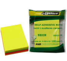 Hirtie notite cu lipici 38*51mm 4 culori 100 foi, 4-420-21N 4Office (12/432)