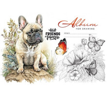 Album pentru desen, A4, 12foi, pe capse, 100g, perforare, diz.23037