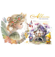 Album pentru desen, A4, 12foi, pe capse, 100g, perforare, diz.23038