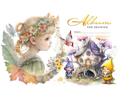 Album pentru desen, A4, 12foi, pe capse, 100g, perforare, diz.23038 Album pentru desen, A4, 12foi, pe capse, 100g, perforare, diz.23038