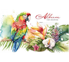Album pentru desen, A4, 12foi, pe capse, 100g, perforare, diz.23040