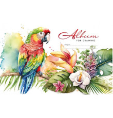 Album pentru desen, A4, 12foi, pe capse, 100g, perforare, diz.23040