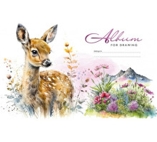 Album pentru desen, A4, 24 foi, pe capse, 100g, perforare, diz.23046