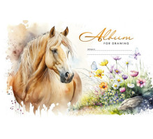 Album pentru desen, A4, 24 foi, pe capse, 100g, perforare, diz.23048
