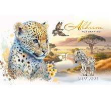 Album pentru desen, A4, 30 foi, pe capse, 100g, perforare, diz.23050