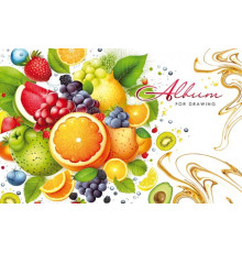 Альбом для рисования, A4, 30 л., на скобе, 100г, перфорация, диз.23051