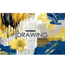 Альбом для рисования, A4, 30 л., на скобе, 100г, перфорация, диз.23052