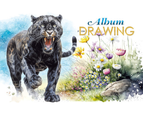 Album pentru desen, A4, 30 foi, pe capse, 100g, perforare, diz.24154