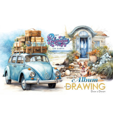 Album pentru desen, A4, 30 foi, pe capse, 100g, perforare, diz.24155