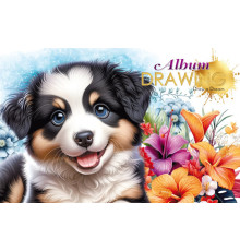 Album pentru desen, A4, 30 foi, pe capse, 100g, perforare, diz.24157