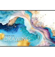 Альбом для рисования, A4, 40 л., на скобе, 100г, перфорация, диз.23055