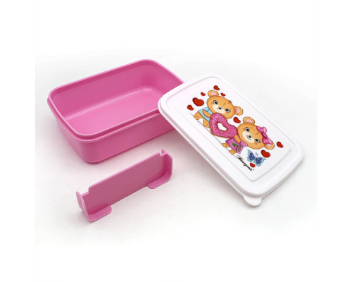 Cutie de prânz, 420 ml cu separator detașabil, des.46029-2 (24)