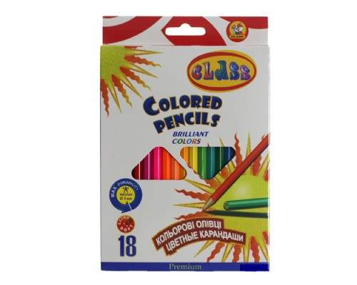 Creioane 18 culori, PREMIUM, CLASS 1618/2 (8/160)