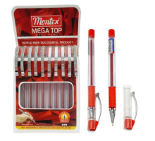 Ручка шариковая красная, MEGATOP Montex (10/1000/1800)