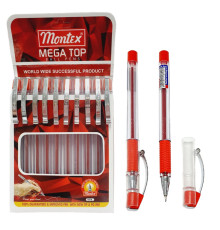 Ручка шариковая красная, MEGATOP Montex (10/1000/1800)