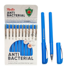 Ручка шариковая cиняя, ANTIBACTERIAL Montex