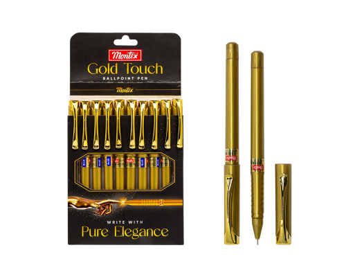 Ручка шариковая cиняя, GOLD TOUCH Montex (10/1000/1800) Ручка шариковая cиняя, GOLD TOUCH Montex (10/1000/1800)