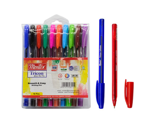 Набор ручек шариковых, 10шт. TRICON Montex (10/120)