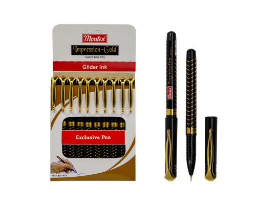 Ручка шариковая cиняя, IMPRESSION, Montex (10/100/1800)