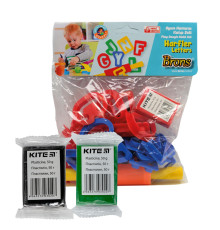 Set forme pentru aluat pentru modelare "Litere"+2 plasteline BR-473 (12/72)