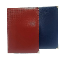 Carnet B5 (17x24), 144 foi matem., eco piele, colturi metalice, asorti Gingko 362 (56)