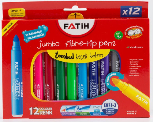 Carioci Jumbo 12culori FATIH EN71-3 (12/72) Carioci Jumbo 12culori FATIH EN71-3 (12/72)